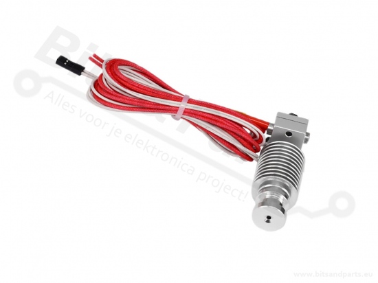 Hotend E3D V6 J-head short/direct aluminium 1,75mm/0,4mm 12V/40W
